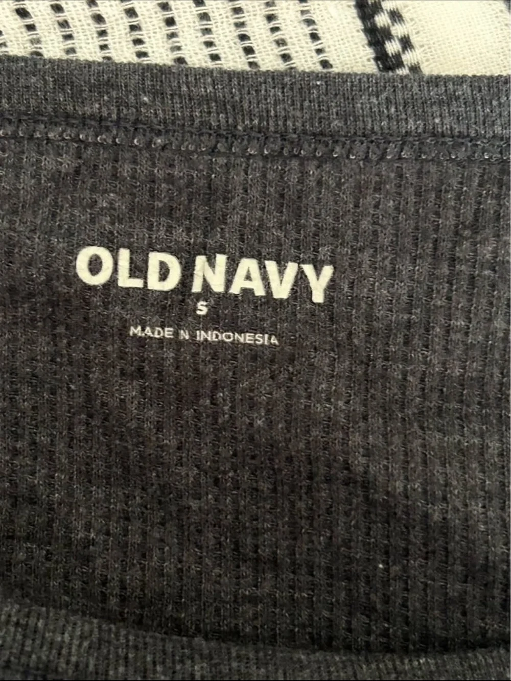Old Navy Charcoal Crewneck Thermal Sweater